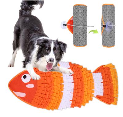 China Travel Wholesale Amazon Slow Feed Lick Sniff Mat Pet Snuffle Feeding Pads Drilling Dog Sniff Mat for sale