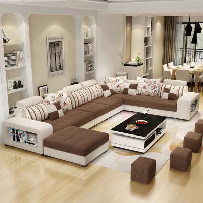 China (Size)Adjustable Fashionable Fabric Sofa Living Room Nordic Furniture 7 Seater Leisure Sofa Set CEFS002 for sale