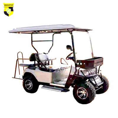 China Competitive Price Customized Fast Single Seater Electric Golf Cart 4 Seater Mini 4 Seater Golf Cart 165-70-R13 for sale