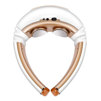 China Rechargeable Smart Cervical Neck Protector Neck Compress Massager Portable Hot Vibration Dredge Meridians For Relieving Fatig for sale