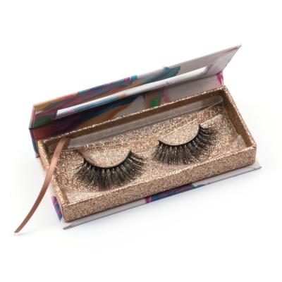 China Comfortabel box bulk wholesale custom private label silk lashes 3d mink tapered eyelashes logo cheap custom eyelash package boxes for sale