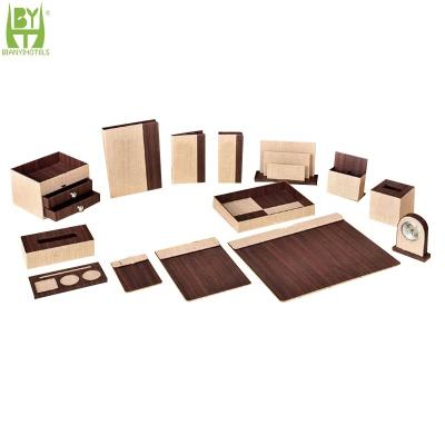 China Luxury Custom Design Five Star Luxury Hotel Five Star Supply Set Guest Room Leather Product Hotel Amenities for sale