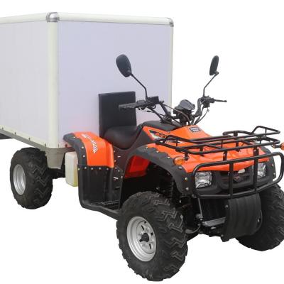 China ATV/UTV Trailer Reefer Cold Room Truck Body Box Refrigeration Unit For 4 Wheeler Quad Moto Bike Farm Cargo Farm ATV Vehicle 22*10-10 for sale