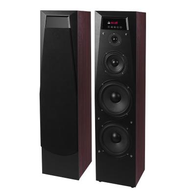 China Hot Sale 2.0 Wireless System HiFi Home Theater System Floor Standing BT Karaoke Amplified Stereo Speaker for sale