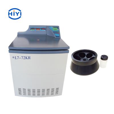 China HYR72C 8000rpm Centrifugadora de baja velocidad piso de gran capacidad refrigerado automáticamente calcular el valor RCF en venta