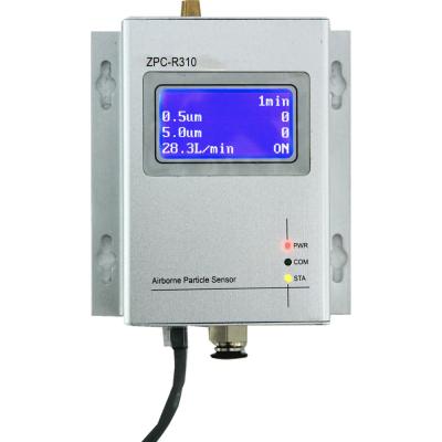 중국 0.1 CFM 3.0 5.0μm RS485 멀리 있는 입자 계수기 센서 습도 빛 버저 알람 판매용