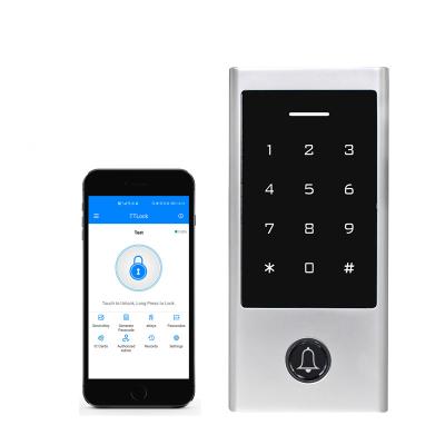 China Waterproof / Waterproof Secukey 13.56MHz Touch Keypad Blue-tooth RFID Access Control with TTLock APP Compatible with Mifare Card for sale