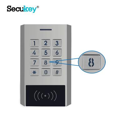 China Secukey 125KHz EM/ID Card Access Control Keypads Hot Selling Waterproof Metal Waterproof Wiegand Input & Output for sale