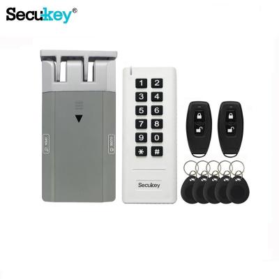 China 500 Secukey Innovative Communication Distance 433MHz DIY Battery Powered Wireless Lock 50m for sale