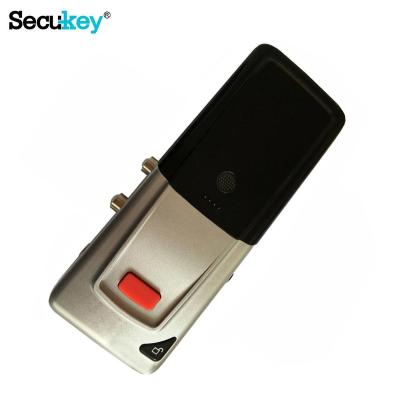 China 500 Battery Operated No Need Boreholes RFID Reader 433MHz Keypad Wireless Door Lock for sale