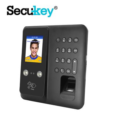 China Secukey F12 Biometrics 1000 Face and Fingerprint Recognition Access Control and Time Clock System for sale