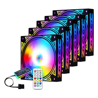 China RGB Fan Custom Your Logo Gaming PC Fan Computer Case Cooler CPU 120mm RGB Fan Low MOQ 12V RGB Fan for sale