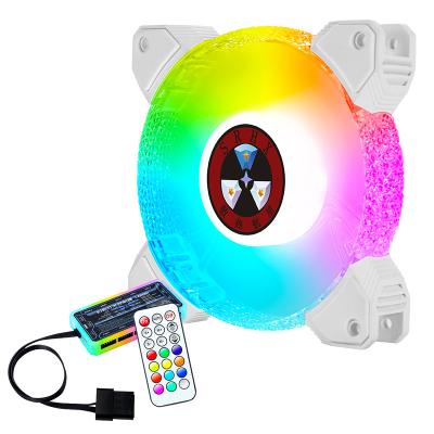 China Quiet Design SRHX Crystal Diamond 12V Ventiladores RGB 120mm Case Fan With Led Light For PC Game Case for sale