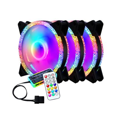 China Custom Colorful Light PC Cooler Fan 120mm RGB LED RGB Fan Factory OEM CPU Fan for sale