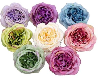 China High quality environmental protection green plant artificia flower tea rose wedding rose head for sale