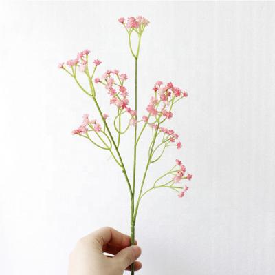 China Environmental Protection Real Touch Wedding Wall Baby's Breath Green Gypsophila Artificial Flower for sale