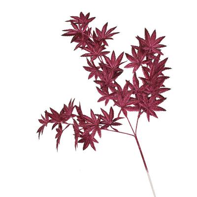 China Green Environmental Protection Fashion Valentine's Day Wedding Home Decor Artificial Flower Maple Leaves for sale