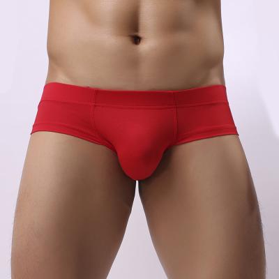 China Wholesale Antibacterial Mens Underwear, Pure Cotton Briefs, Solid Color Low Waist Underwear for sale