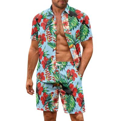 China Wholesale Custom Short Sleeve Hawaiian Shirts Anti-Wrinkle And Shorts 100% Polyester Men Shirt Tribal Polynesian Shirt for sale