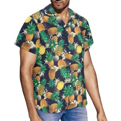 China 2023 Custom Plus Size Cuba Polynesian Tribal Collar Hawaiian Tribal Collar Anti-pilling 2023 Men's Casual Shirts Short Sleeve for sale