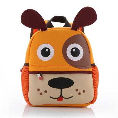 China High Quality Custom Cartoon Dog Raincoat Eco-friendly Neoprene Raincoat Kids Backpack for sale