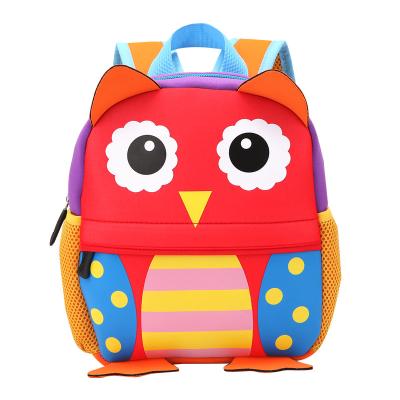 China Fashion Neoprene Custom Waterproof Cartoon Animal Shaped Toddler School Backpack for sale