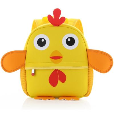 China 3D Cartoon Neoprene Animal Kids Raincoat Eco - Friendly Popular Raincoat Backpack for sale