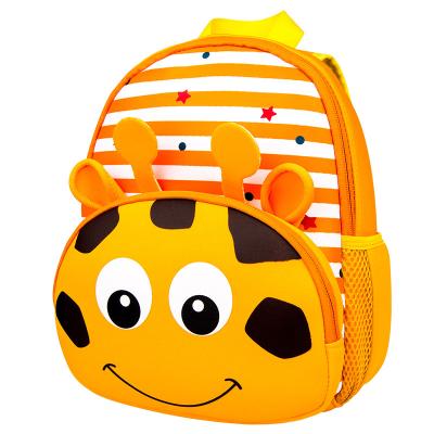 China Hot Selling Waterproof Popular 3D Neoprene Backpack Cute Animal Waterproof School Bag For Kids for sale