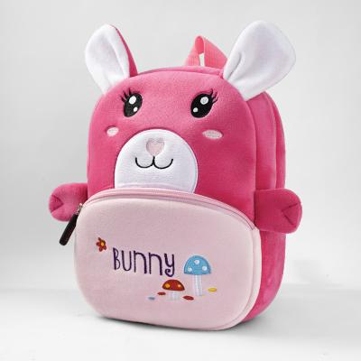 China Custom Stuffed Plush Cute Soft Anti-theft Kawaii Children Cheap Cartoon Rabbit Toy Backpack for sale