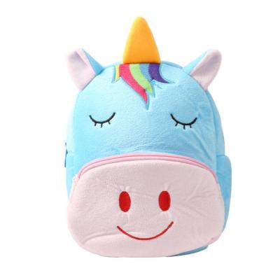 China Lovely Unicorn Children Anti-theft Plush Bag Large Space for sale