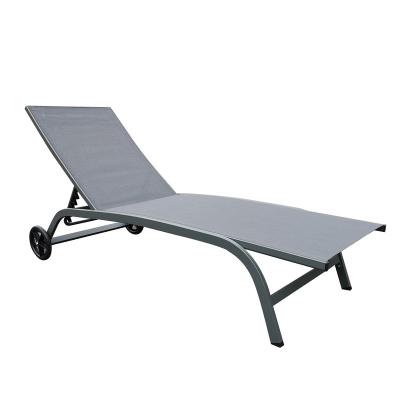 China Outdoor adjustable aluminum sun sofa poolside Nice weather furniture outdoor sun lounge for sale