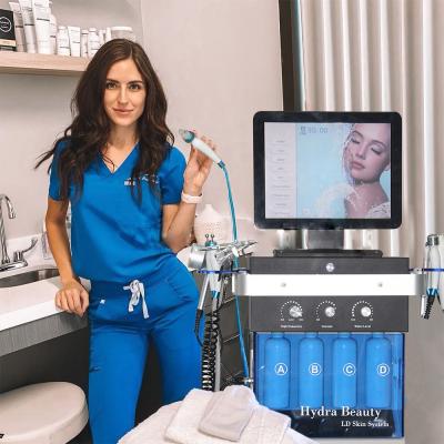 Chine Hydro-dermabrasion machine faciale nettoyage en profondeur hydratation 14 en 1 machine faciale à oxygène à vendre