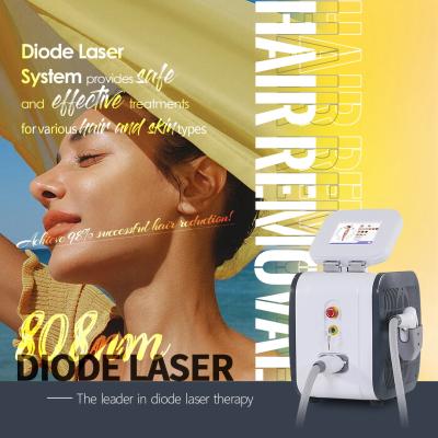 Cina 755nm 808nm 1064nm Diode Laser Hair Removal Machine 1200W Modello portatile in vendita