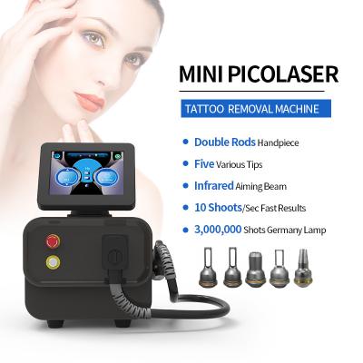 Chine Q Switch ND YAG Laser Machine de retrait de tatouage à double tige Laser combiné à vendre