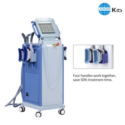 Chine Machine de congélation de machine de Cryolipolysis de réduction de cellulites grosse avec 4 poignées à vendre