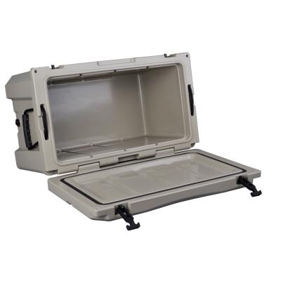 China Waterproof 80L rotomolded cooler box for fishing ice chest coolers for sale