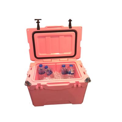 China Rotomolded Waterproof Heavy Duty Portable Beach Chest Ice Cooler Box With Durable Handles Cooler Box Cooler for sale