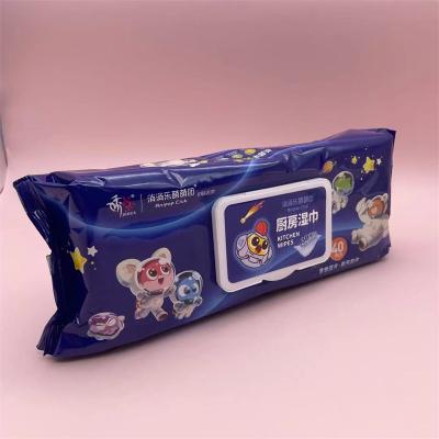 China China Manufacturer Multifunctional Spunlace Kitchen Wet Towel Household Viable Wet Wipes China Kitchen Cleaning Wet Wipes for sale