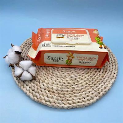 China Baby Skin Cleansing Hot Sale Water Care OEM Natural Baby Wipes Portable Custom Organic Bamboo Baby Wet Cloth for sale