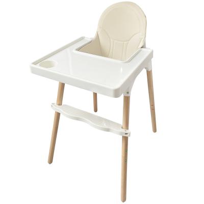 China Modern 2-in-1 Upgraded Modern Wooden Baby Referee Chair Baby Feeding Chair for sale