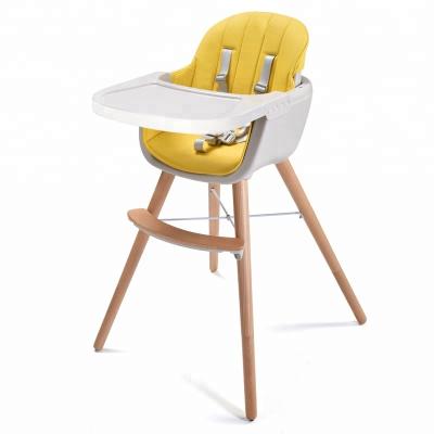 China Modern Baby Beech Chair Wooden Highchair for sale