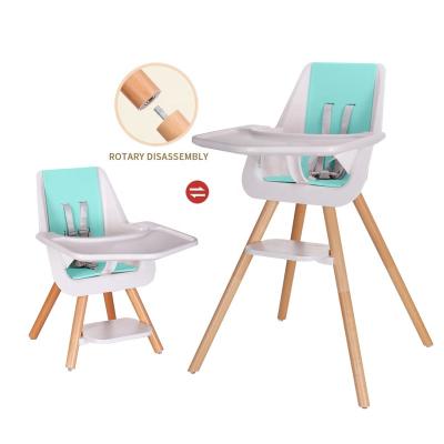 China New Modern Design Beech Leg Baby Dining Chair Child Wooden Umpire Chair for sale