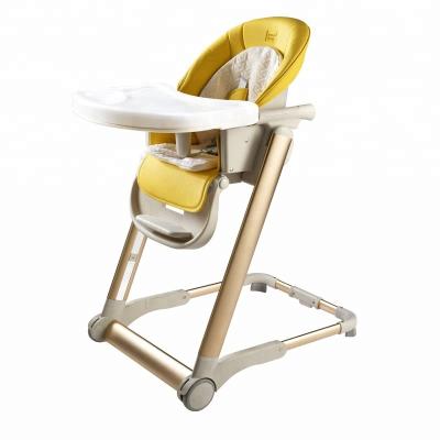 China European high quality soft comportable seat with aluminum leg umpire chair baby dining chair good design child chair for sale