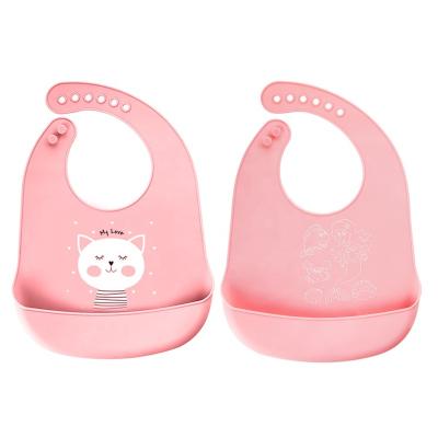 China Washable Waterproof / Oil Proof BPA Slicone Free Bib For Babies for sale