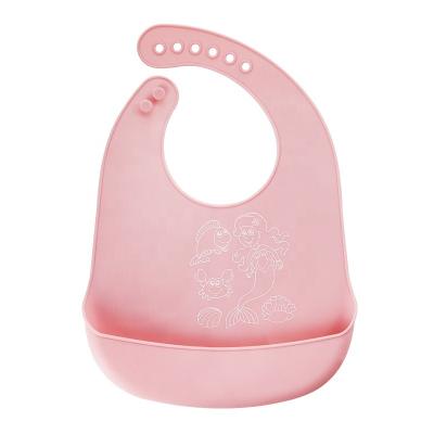 China Silicone Washable Baby Bibs Easily Clean Kids Bibs Free Of BPA And PVC Kids Bibs for sale