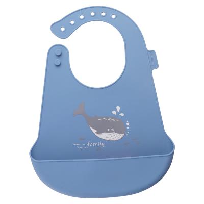 China Washable BPA Free Silicone Baby Bibs Food Grade Bibs For Kids Baby Safe Bibs for sale