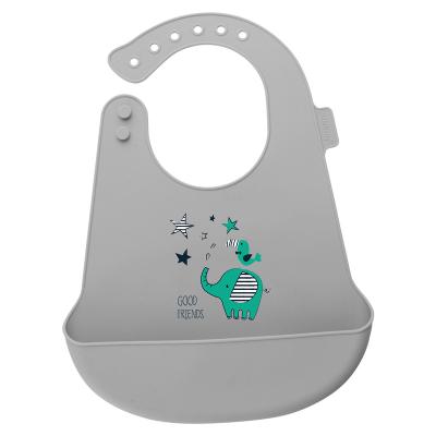 China Bibs Washable Baby Silicone Waterproof And Oil Proof Safe Bibs for sale