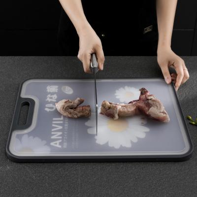 China 1.1CM Thickness 304 Stainless Steel Chopper PP Workable Multifunctional Double Sided Cutting Board for sale