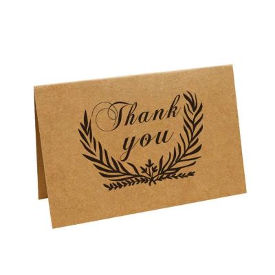 China Materials that respect the environment. Non-Toxic Custom Flower Logo Printing Luxury Wedding Paper Card Invitation Thank You Gift Card for sale