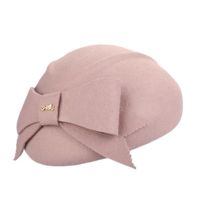 China Wholesale Stylish Character Fashion Temperament Felt Hat Ladies Cashmere Beret for sale